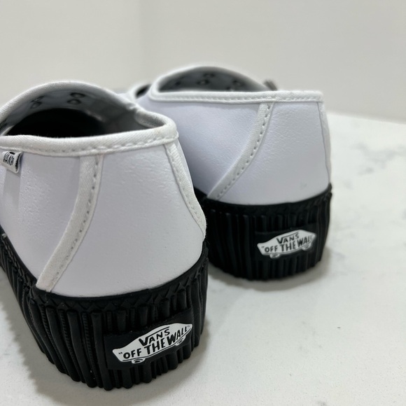 Vans White Dress Shoes with Black Trim - Picture 5 of 15
